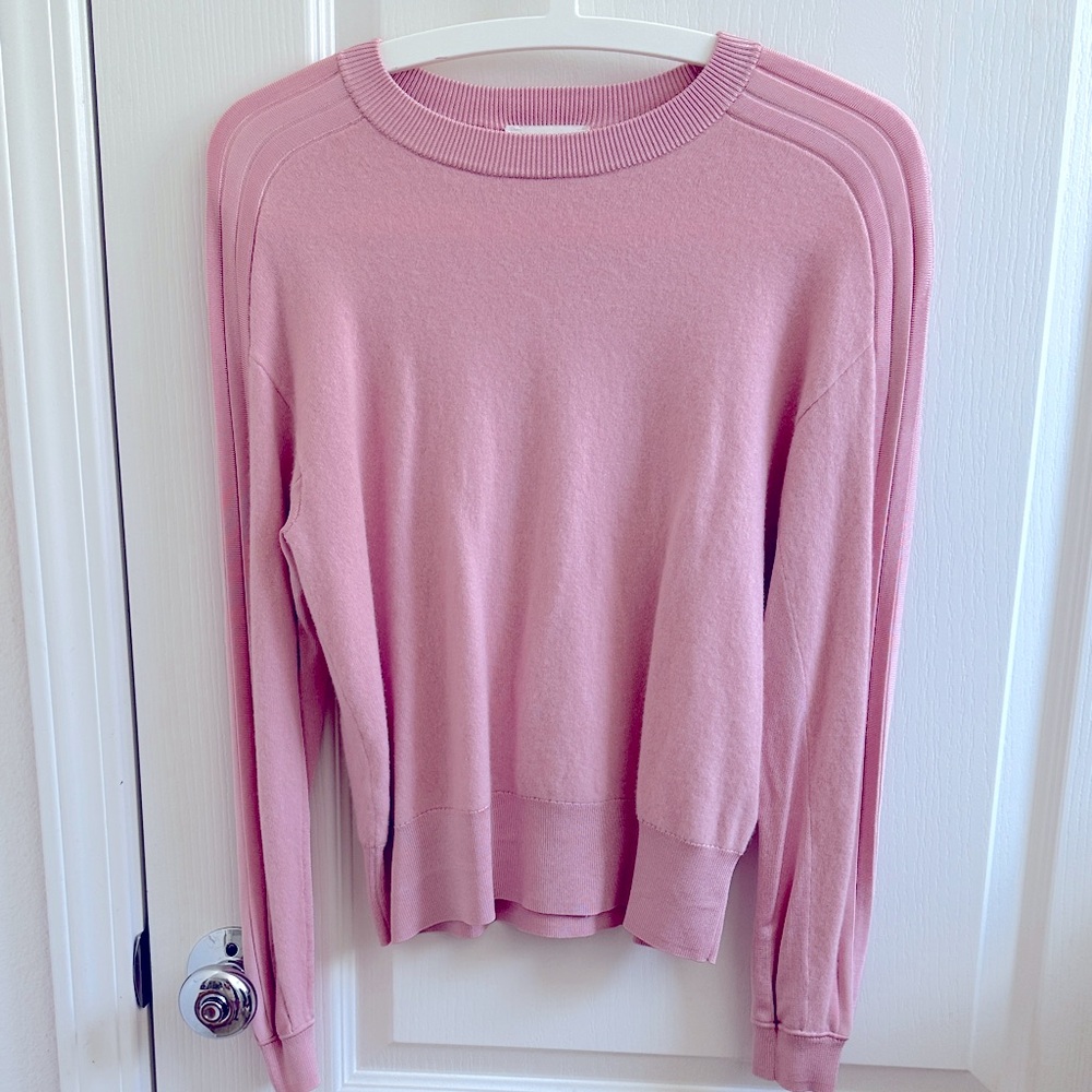 Ted Baker wool cashmere blend Soft Pink Crew Neck Sweater size 1